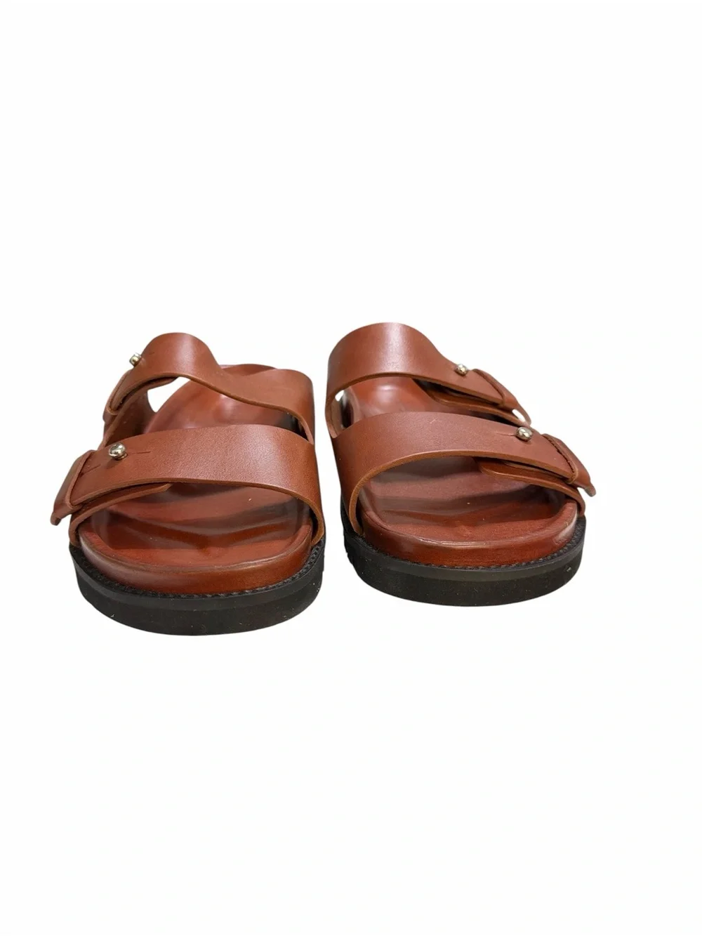 Jenni Kayne Hutton Slide Sandals in Saddle Size 40